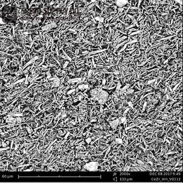 Cerium zirkoniumoxid malda nanofibrer